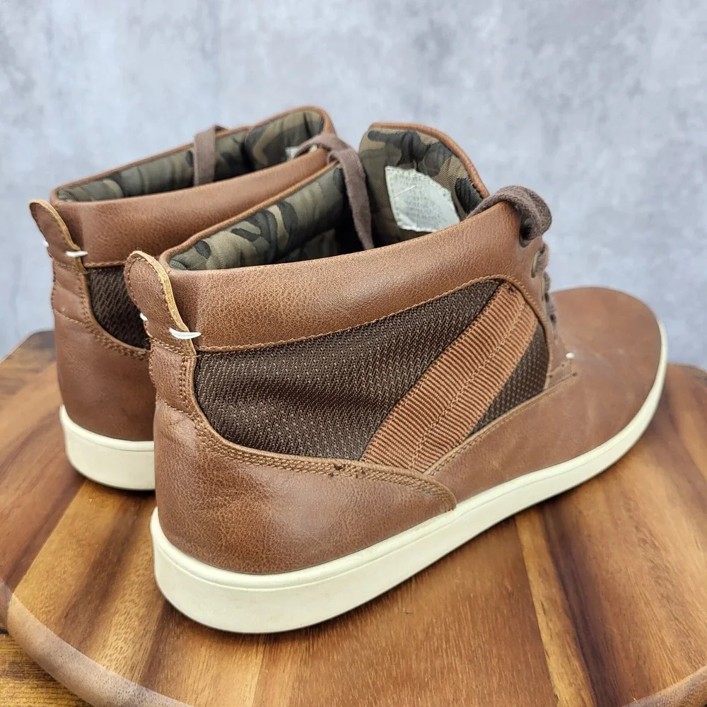 Steve Madden Chukka Boots Mens 13 Frazier Faux Leather Hi Top Sneakers‎